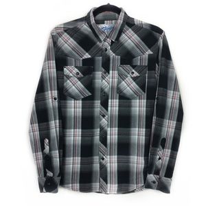 Chaals Long Sleeve Button Top, size Small